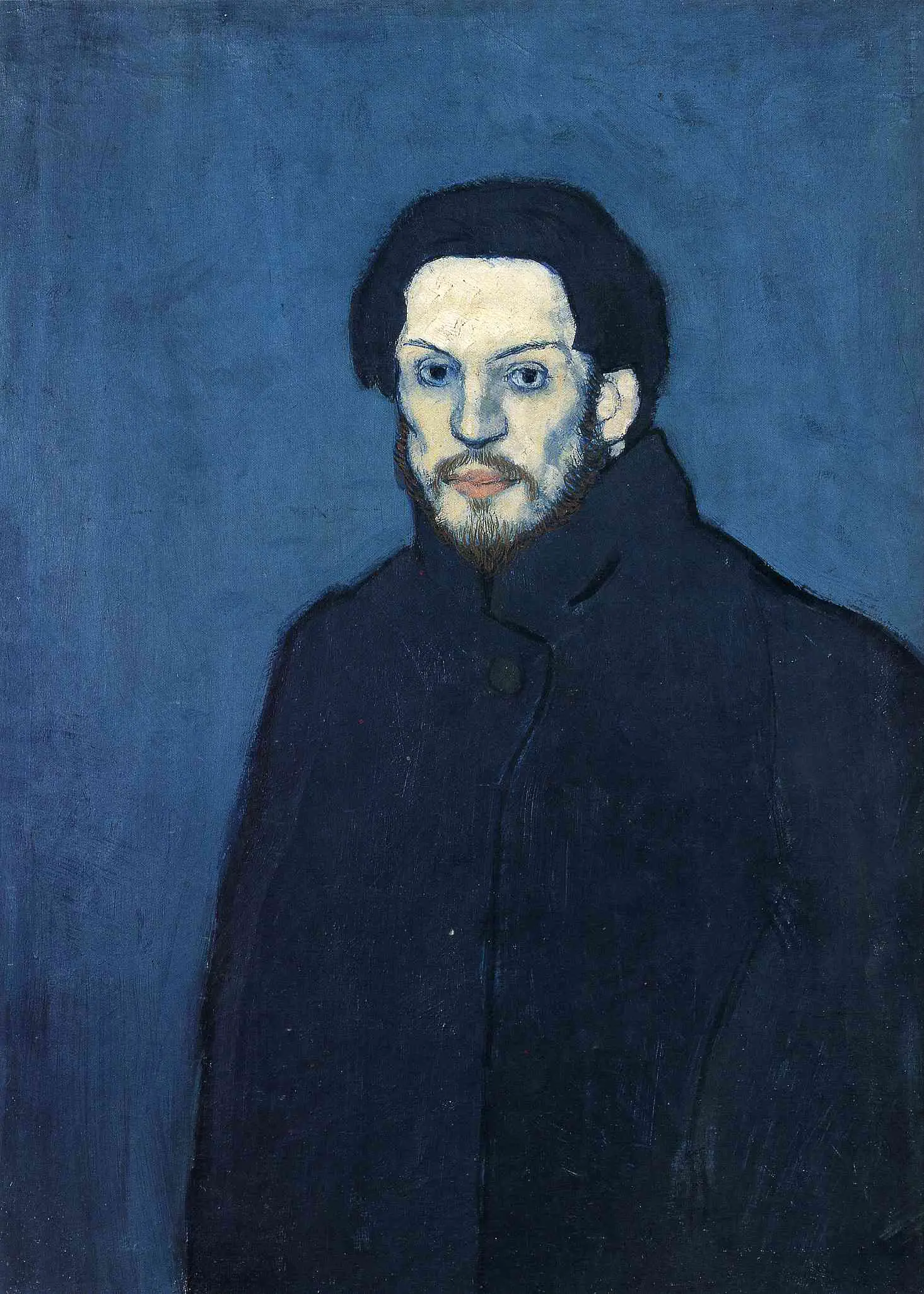 Self-Portrait 1901 in Detail Pablo Picasso